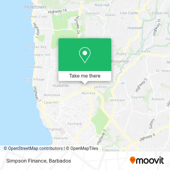 Simpson Finance map