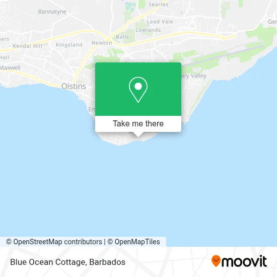 Blue Ocean Cottage map