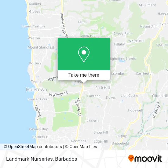 Landmark Nurseries map