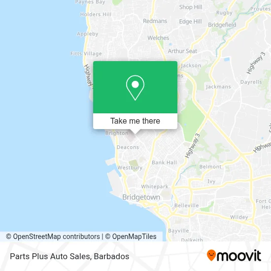 Parts Plus Auto Sales map