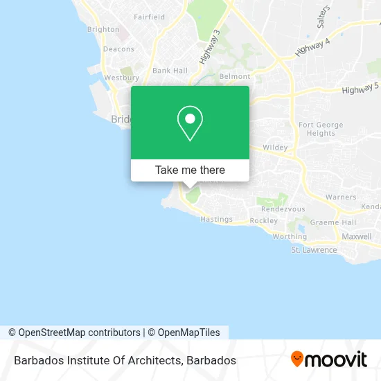 Barbados Institute Of Architects map