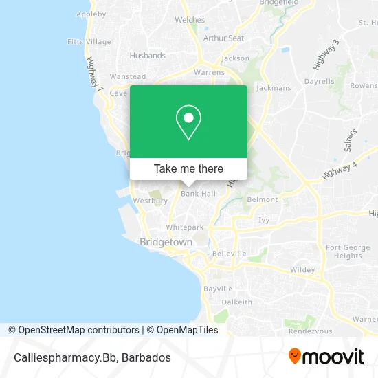 Calliespharmacy.Bb map