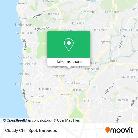 Cloudy Chill Spot map