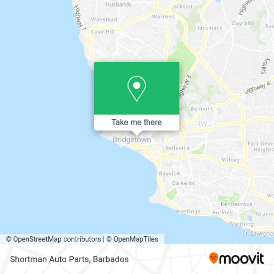 Shortman Auto Parts map