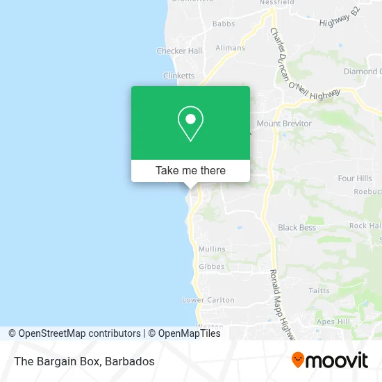 The Bargain Box map