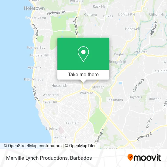 Merville Lynch Productions map