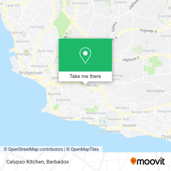 Calypso Kitchen map