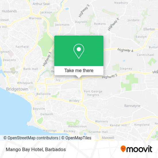 Mango Bay Hotel map