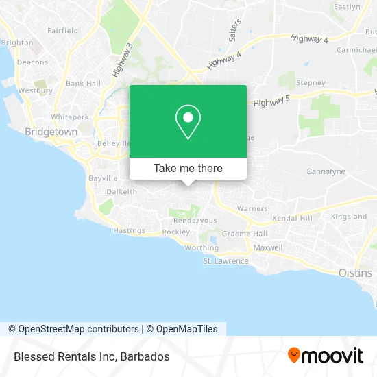 Blessed Rentals Inc map