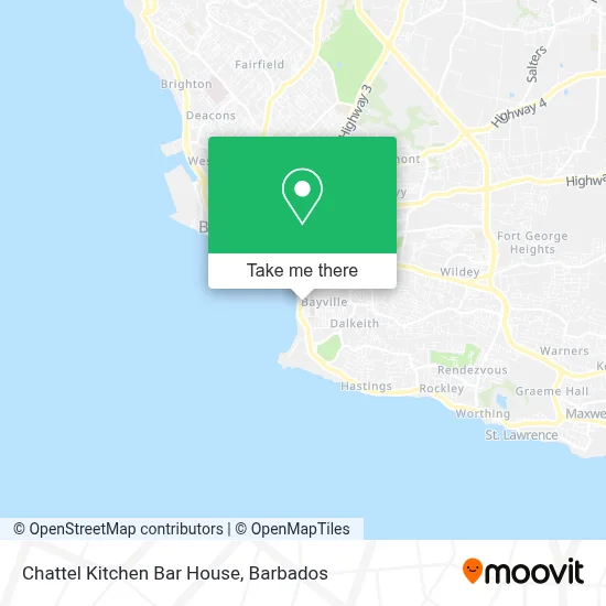 Chattel Kitchen Bar House map