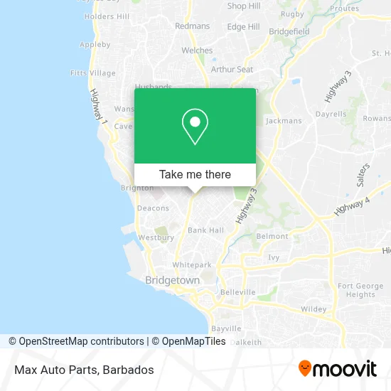 Max Auto Parts map