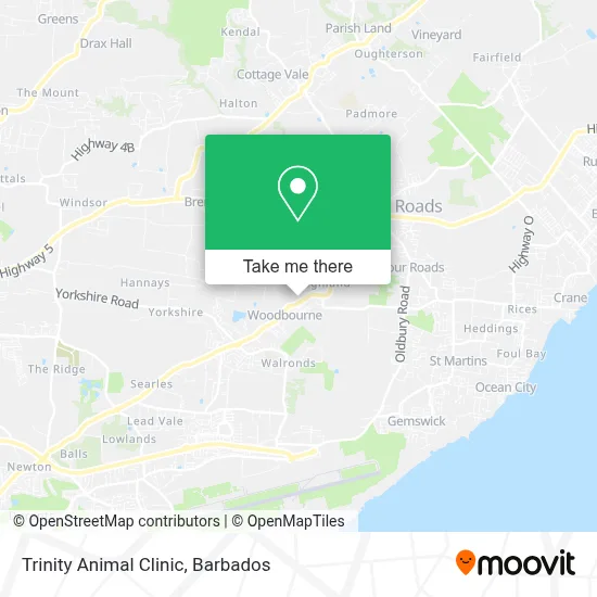 Trinity Animal Clinic map