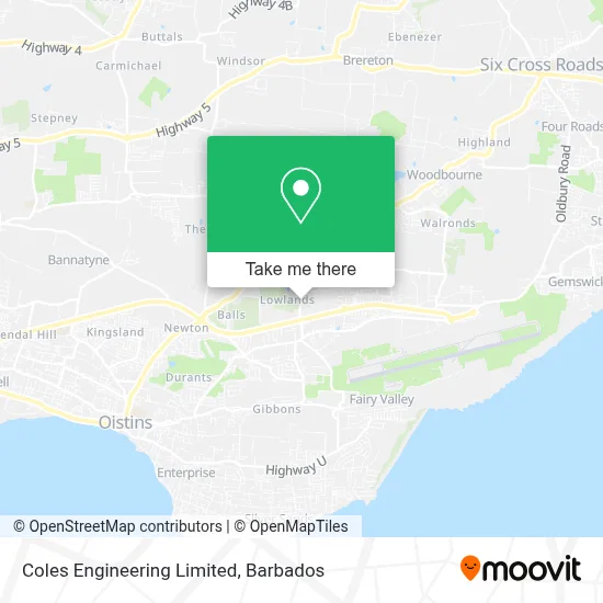 Coles Engineering Limited map