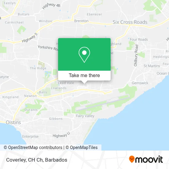 Coverley, CH Ch map