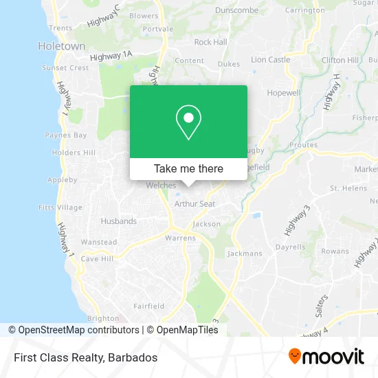 First Class Realty map