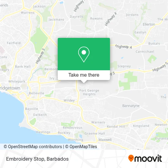 Embroidery Stop map