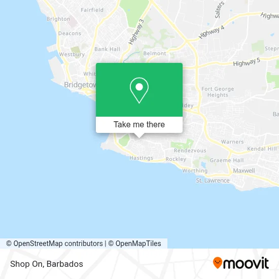 Shop on map