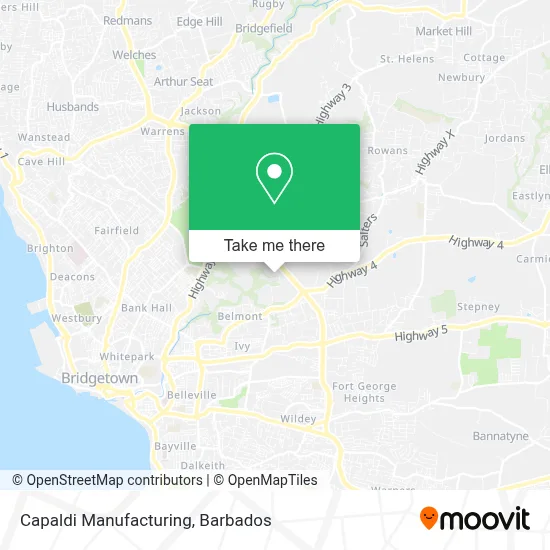 Capaldi Manufacturing map
