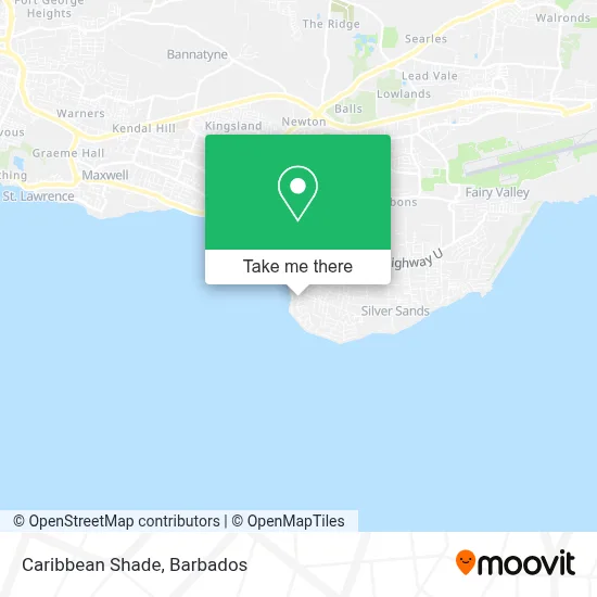 Caribbean Shade map