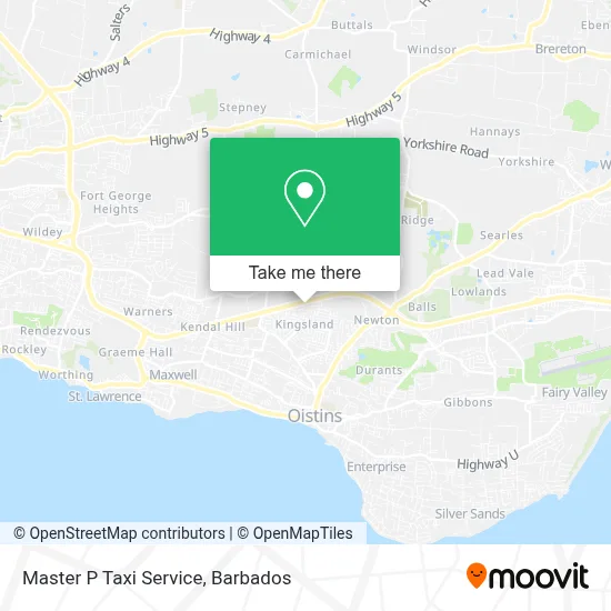 Master P Taxi Service map