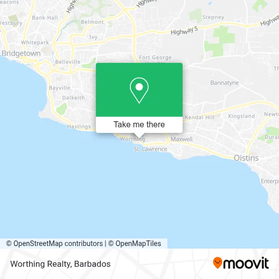 Worthing Realty map