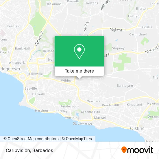 Caribvision map