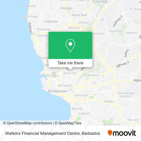 Watkins Financial Management Centre map