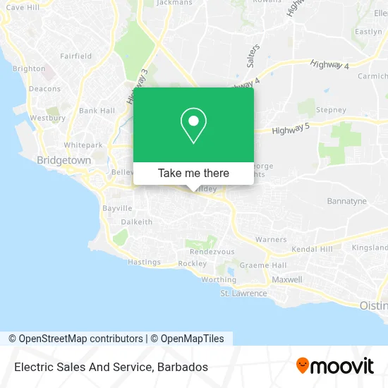 Electric Sales And Service map