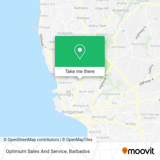 Optimum Sales And Service map