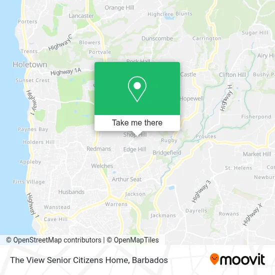 The View Senior Citizens Home map