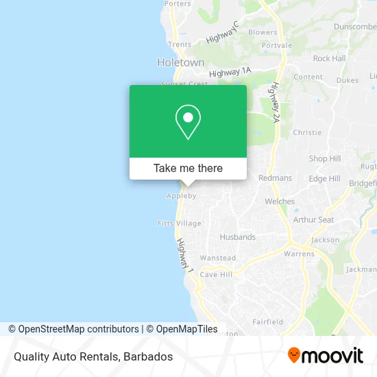 Quality Auto Rentals map