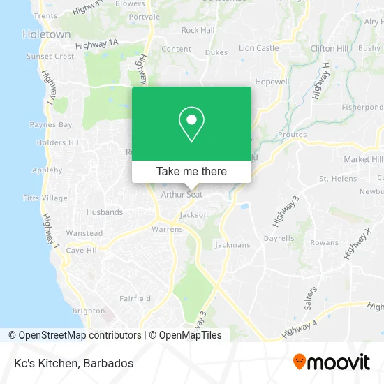 Kc's Kitchen map