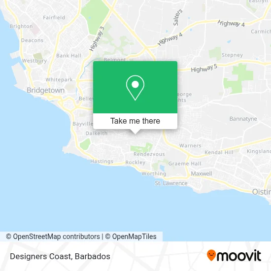Designers Coast map