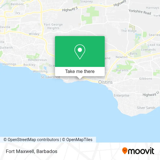 Fort Maxwell map