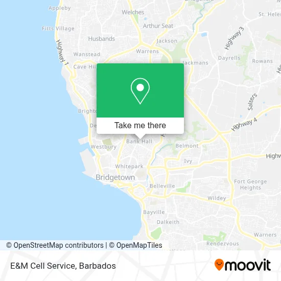 E&M Cell Service map