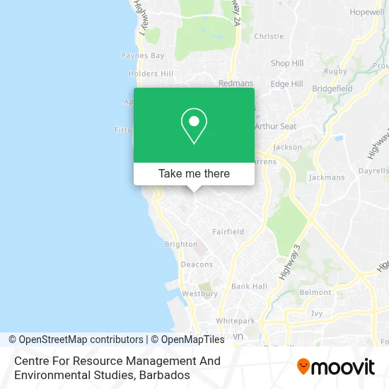 Centre For Resource Management And Environmental Studies map