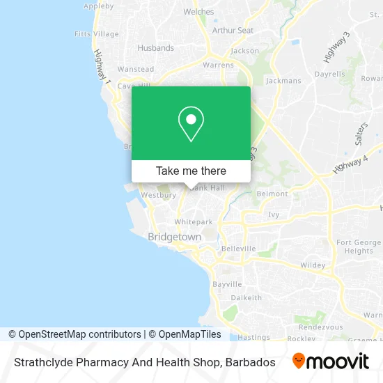 Strathclyde Pharmacy And Health Shop map