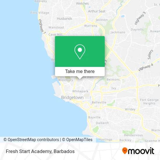 Fresh Start Academy map