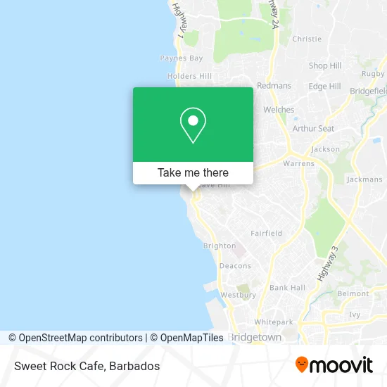 Sweet Rock Cafe map