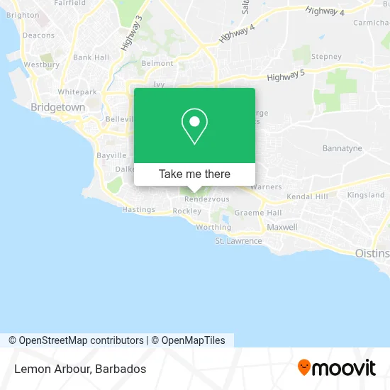 Lemon Arbour map