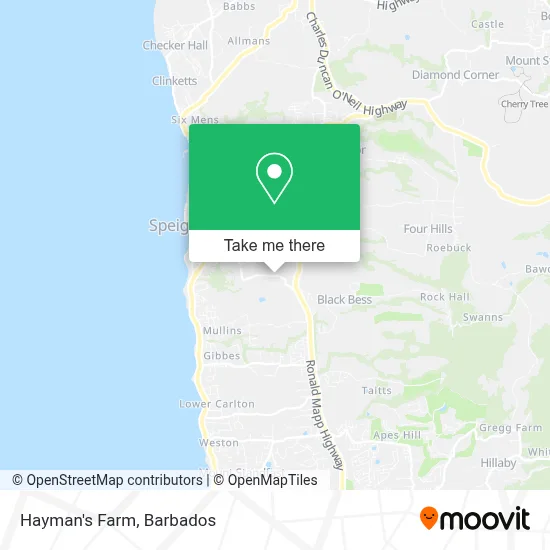 Hayman's Farm map