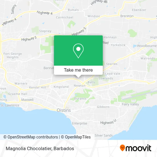 Magnolia Chocolatier map