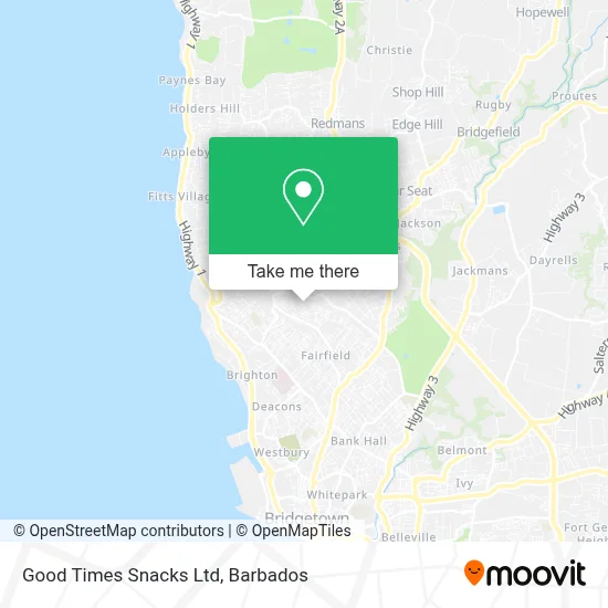 Good Times Snacks Ltd map