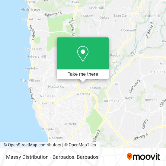 Massy Distribution - Barbados map