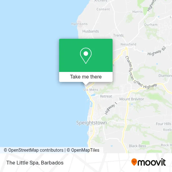 The Little Spa map