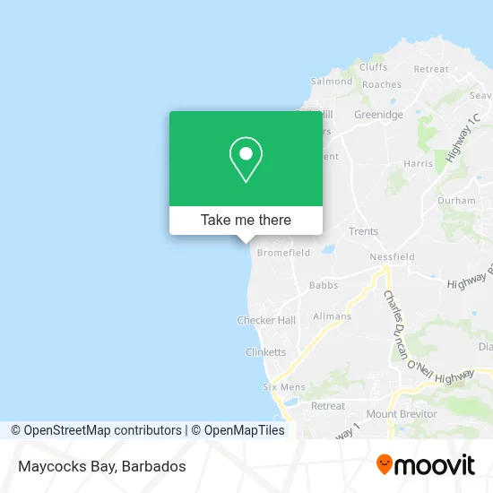 Maycocks Bay map