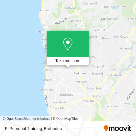 Rl Personal Training map