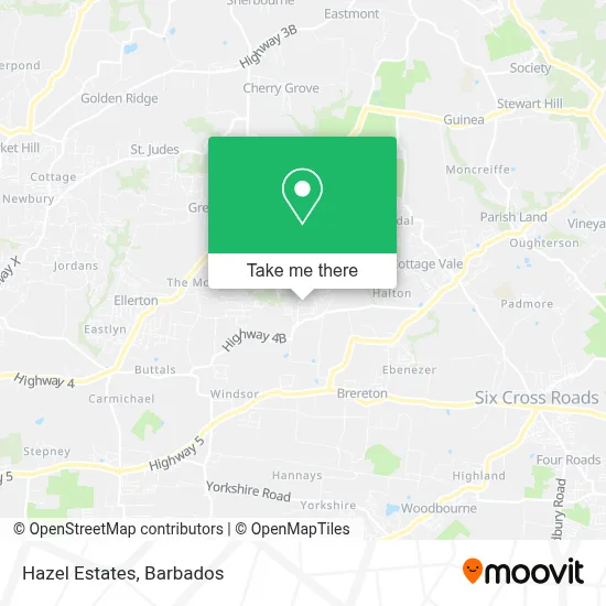 Hazel Estates map