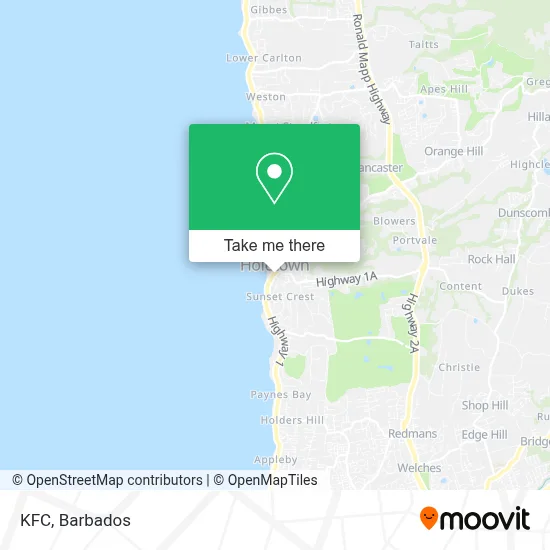 Kfc map