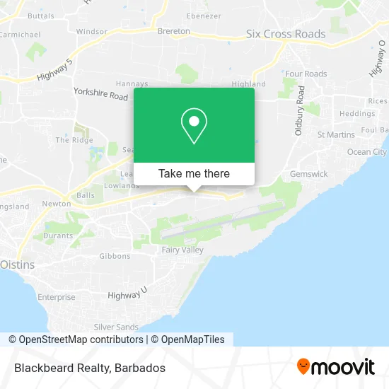 Blackbeard Realty map